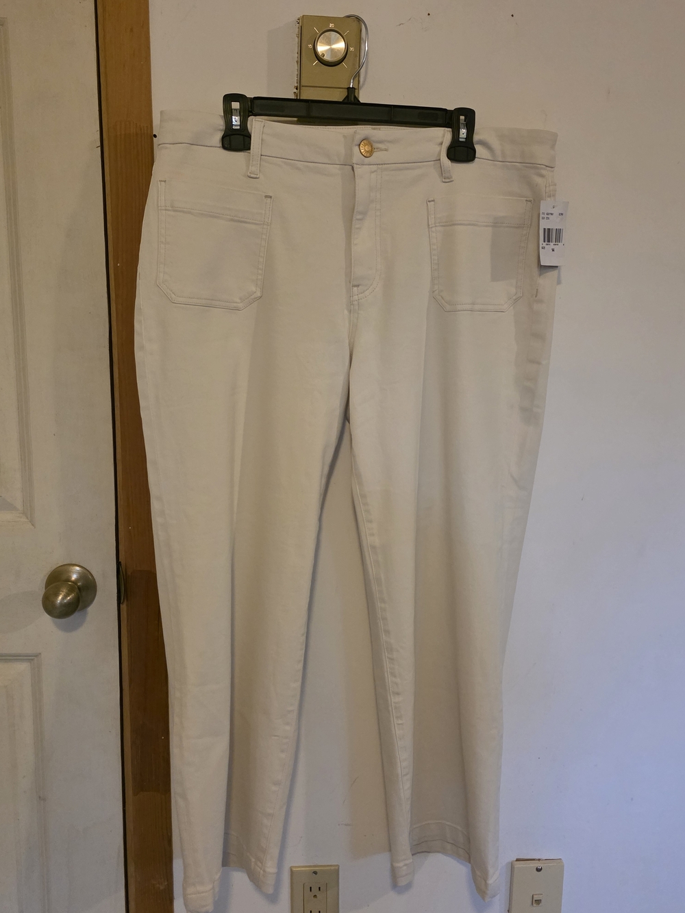 Kut from the Kloth Cream Wide Leg Jeans